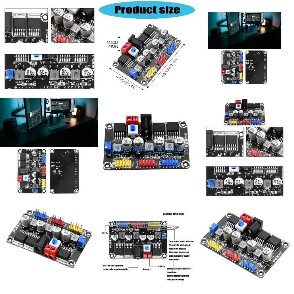 Адаптер U75B Уходите по регулятору электроэнергии. Модуль электроэнергии от 7-25 В до 3,3 В/5 В
Адаптер U75B Уходите по регулятору электроэнергии. Модуль электроэнергии от 7-25 В до 3,3 В/5 В