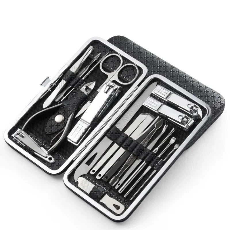 Home Nail Clipper Set of 19 Pieces Large Size Dead Skin Pliers Diagonal to Remove Dead Skin Small Eyebrow Clipper Leather Sleeve
Home Nail Clipper Set of 19 Pieces Large Size Dead Skin Pliers Diagonal to Remove Dead Skin Small Eyebrow Clipper Leather Sleeve