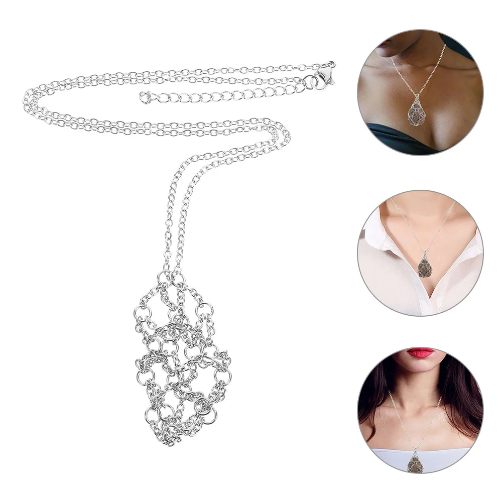 of The Lid Crystal Pendant Necklace Cage Holder Necklaces Empty Stone Natural Silver
of The Lid Crystal Pendant Necklace Cage Holder Necklaces Empty Stone Natural Silver