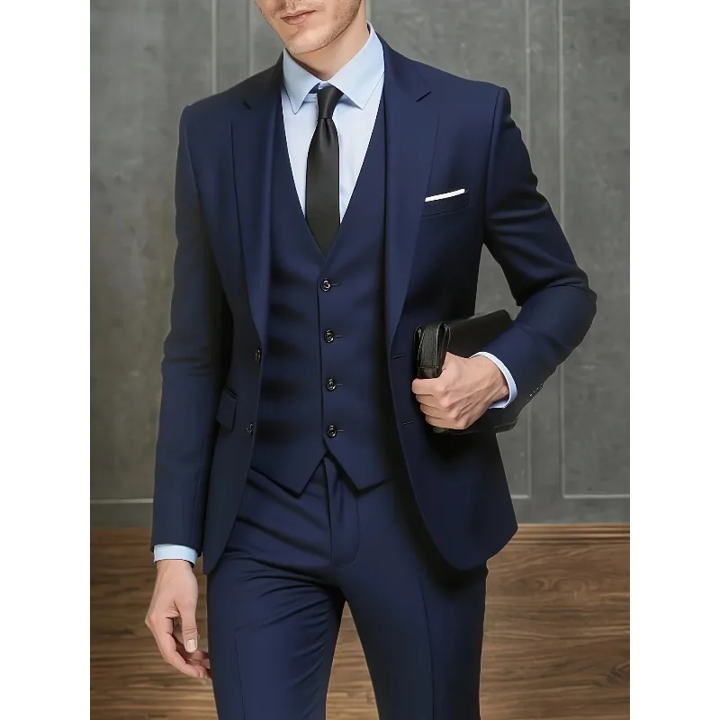 New Arrival Men's 3-Piece Suit Slim Fit Formal Set – Perfect for Wedding, Party, Business, Prom & All Formal Occasions
New Arrival Men's 3-Piece Suit Slim Fit Formal Set – Perfect for Wedding, Party, Business, Prom & All Formal Occasions