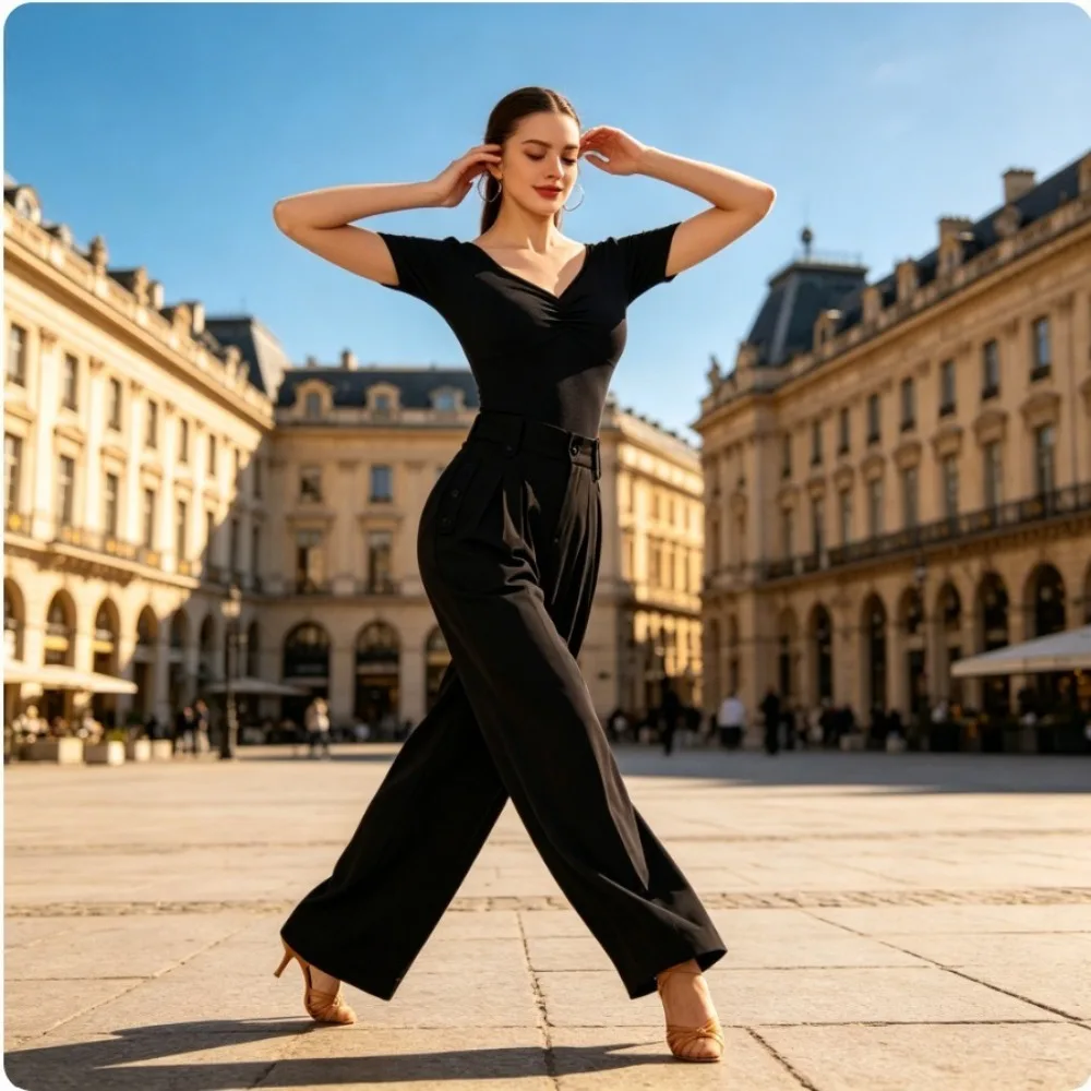Elegant Adult Latin Dance Top, Premium Practice Dance Costume for Women, Stylish Outfit for Ballroom Training&Competition Events
Elegant Adult Latin Dance Top, Premium Practice Dance Costume for Women, Stylish Outfit for Ballroom Training&Competition Events