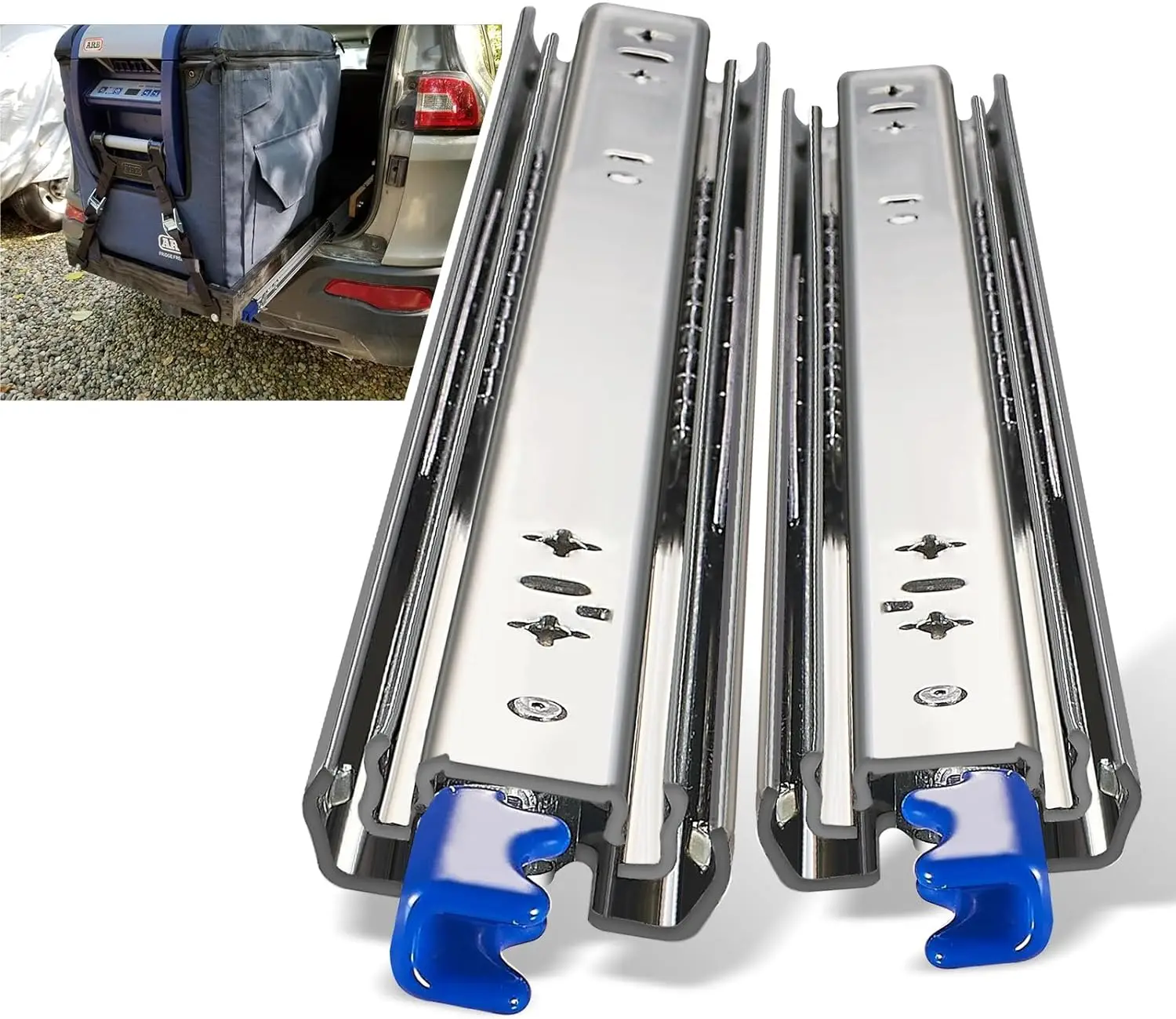 Heavy-Duty 53mm Stainless Steel Three-Section RV Drawer Track Slide Industrial Rate Load 125kg for Kitchen Dining Outdoor Gym
Heavy-Duty 53mm Stainless Steel Three-Section RV Drawer Track Slide Industrial Rate Load 125kg for Kitchen Dining Outdoor Gym