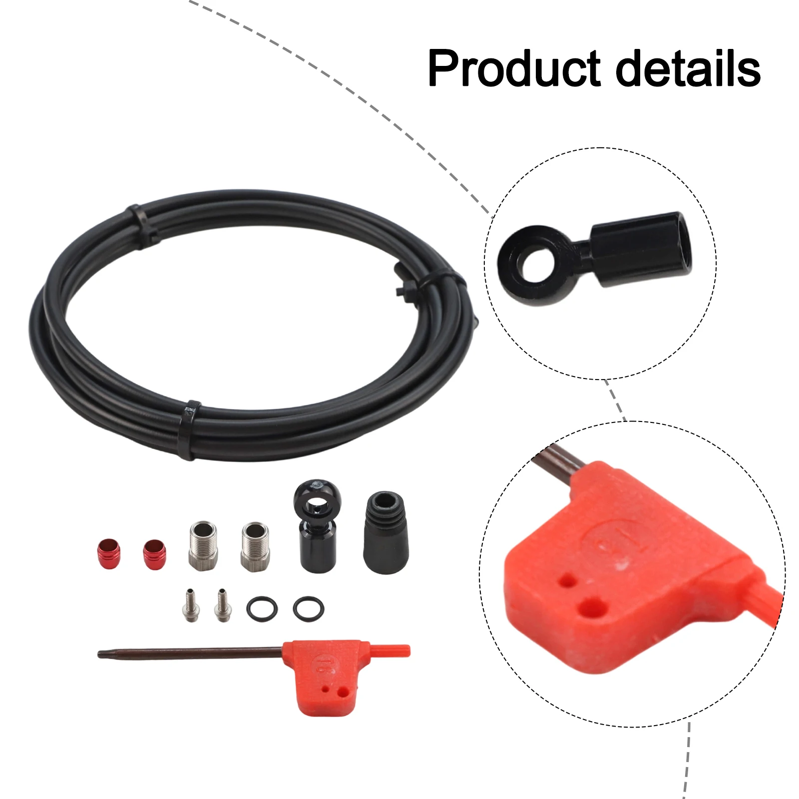 Bicycle Brake Installation Tool Oil Hose Insert Set 2000mm Brake Hose Includes T8 Wrench Accurate Size Easy Installation
Bicycle Brake Installation Tool Oil Hose Insert Set 2000mm Brake Hose Includes T8 Wrench Accurate Size Easy Installation