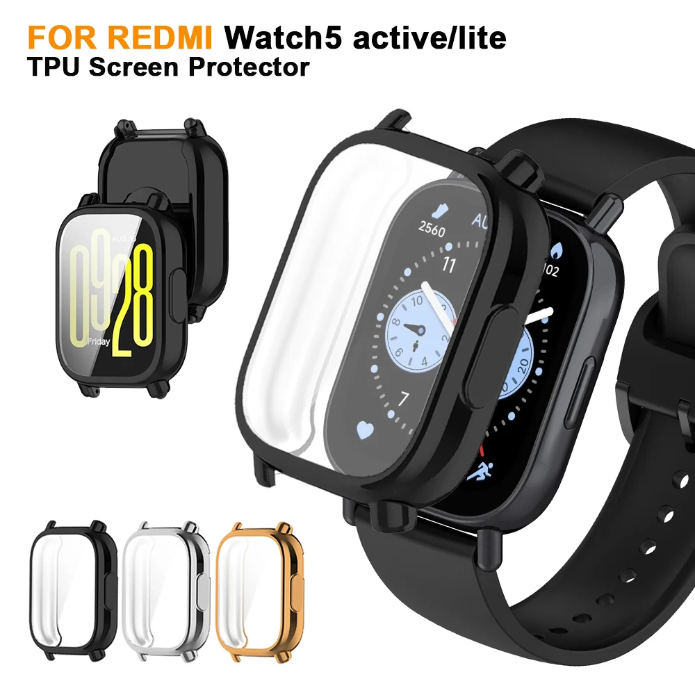 Protective Case For Xiaomi Redmi Watch 5 Active/Lite Cover Soft TPU Screen Protector All-around Bumper For Redmi Watch 5 Lite
Protective Case For Xiaomi Redmi Watch 5 Active/Lite Cover Soft TPU Screen Protector All-around Bumper For Redmi Watch 5 Lite