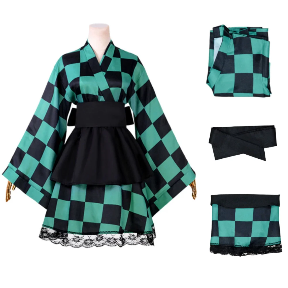 Anime Demon Inosuke Kamado Nezuko Cosplay Costume Kochou Shinobu Halloween Maid Dress Outfit for Women Fancy Costume
Anime Demon Inosuke Kamado Nezuko Cosplay Costume Kochou Shinobu Halloween Maid Dress Outfit for Women Fancy Costume