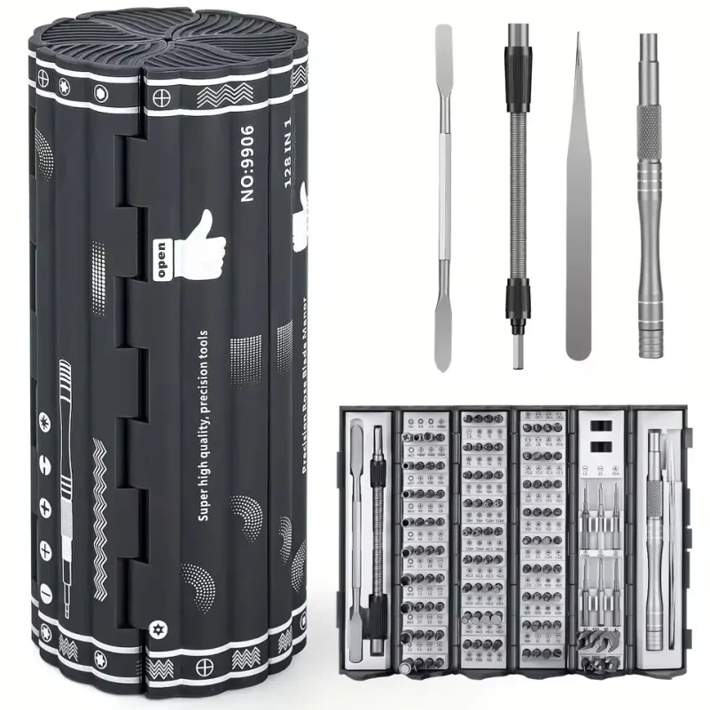Multi-function Precision Screwdriver Set 128 in 1 Manual Repair Tools Magnetic Phillips Torx Screw Driver Bits for iPhone PC
Multi-function Precision Screwdriver Set 128 in 1 Manual Repair Tools Magnetic Phillips Torx Screw Driver Bits for iPhone PC