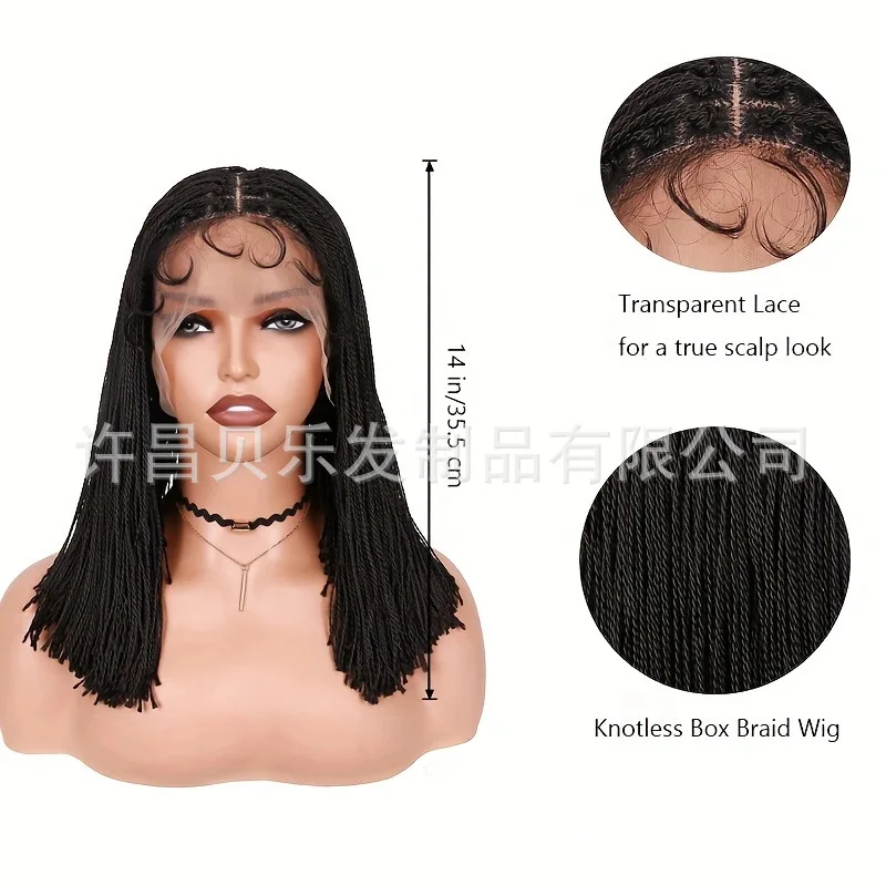 Synthetic Braided Wig for Women Short Dreadlock Style Lace Front Hand-Tied Two-Strand Twist Fashion Cosplay Party Heat Resistant
Synthetic Braided Wig for Women Short Dreadlock Style Lace Front Hand-Tied Two-Strand Twist Fashion Cosplay Party Heat Resistant