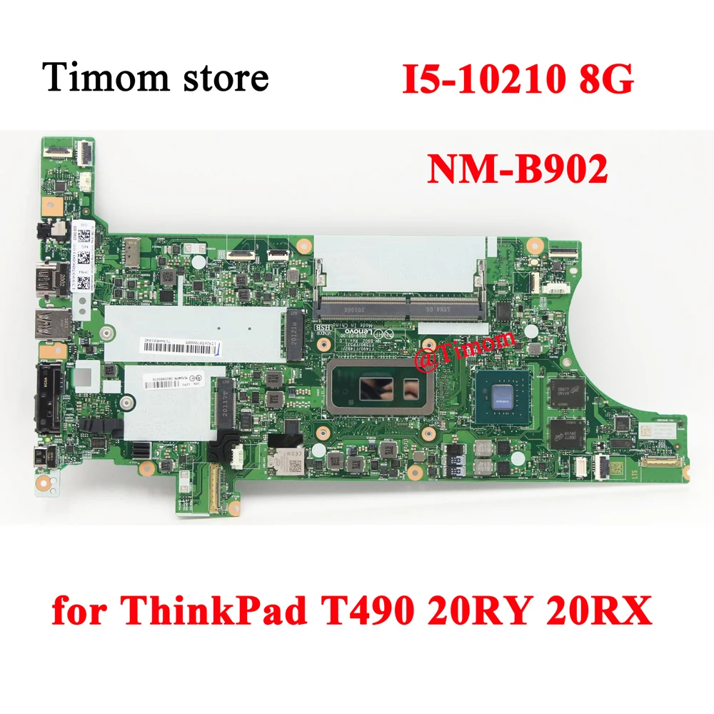 I5-10210 8G SWG for ThinkPad T490 20RY 20RX Independent Mainboard NM-B902 5B20X85076 5B20X65491 5B20X65473 5B20W65925 5B20W65961
I5-10210 8G SWG for ThinkPad T490 20RY 20RX Independent Mainboard NM-B902 5B20X85076 5B20X65491 5B20X65473 5B20W65925 5B20W65961