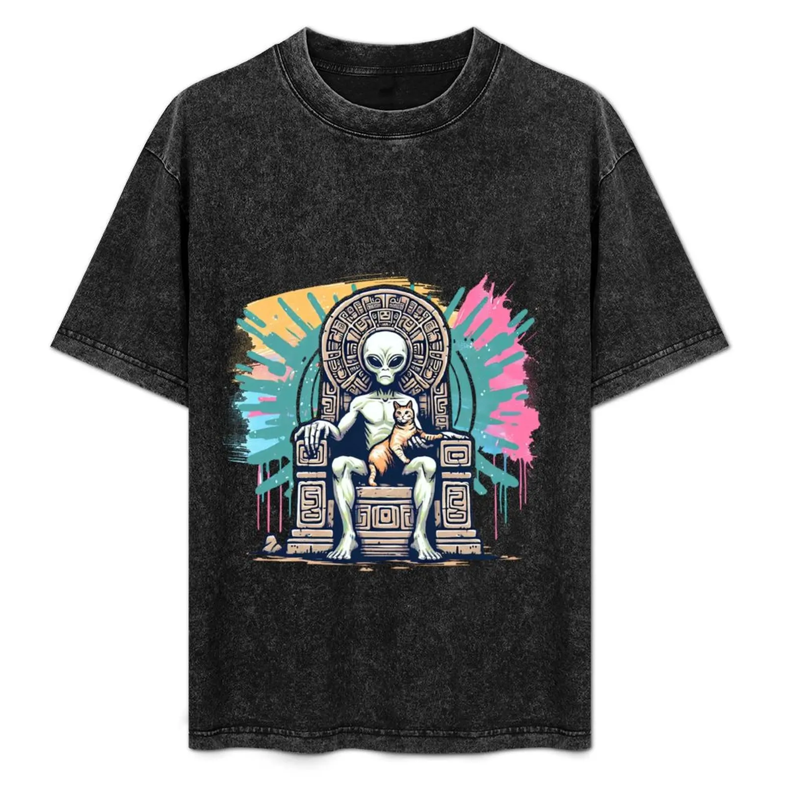 Alien with cat T-Shirt Minimalist Casual Short Sleeve Top
Alien with cat T-Shirt Minimalist Casual Short Sleeve Top