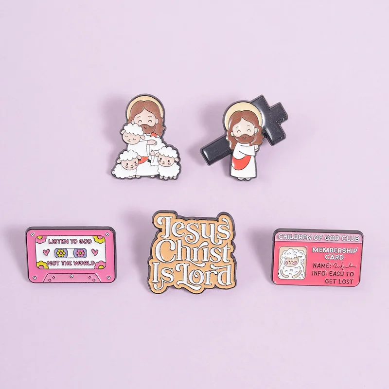 Cute Jesus Cross Enamel Pin Cartoon Mianyang Drip Oil Pines Lapel Pins Badge on Backpack Clothing Accessories Fashion Jewelry
Cute Jesus Cross Enamel Pin Cartoon Mianyang Drip Oil Pines Lapel Pins Badge on Backpack Clothing Accessories Fashion Jewelry