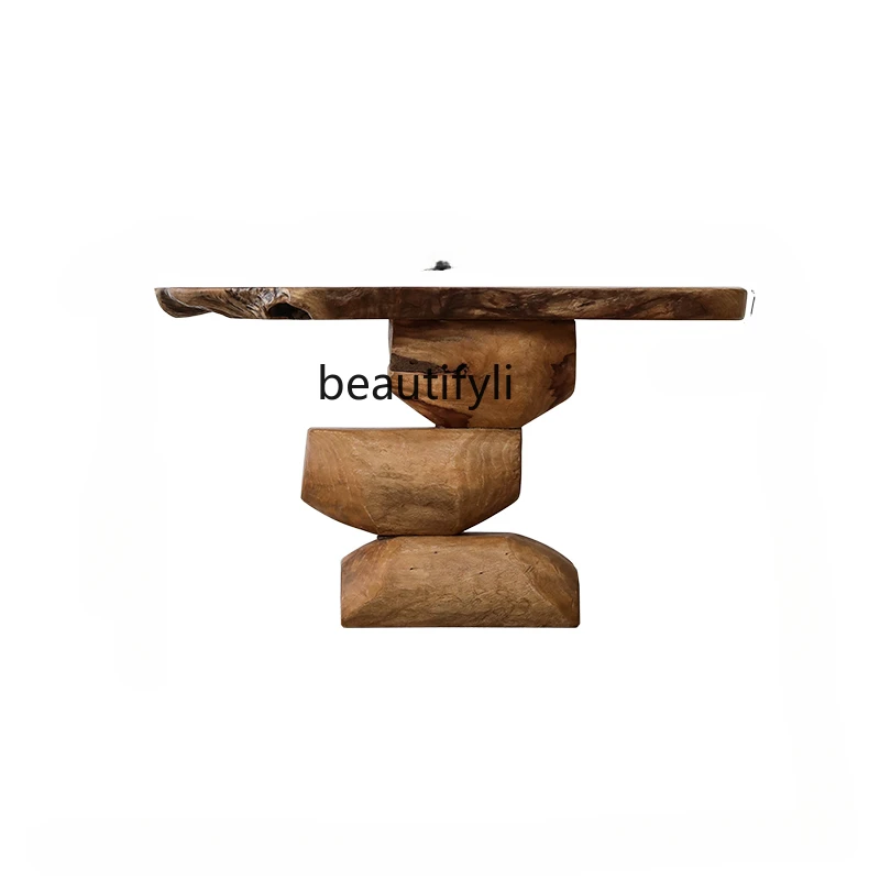 Japanese-style solid wood entrance table designer creative irregular side table B & B hotel entrance
Japanese-style solid wood entrance table designer creative irregular side table B & B hotel entrance