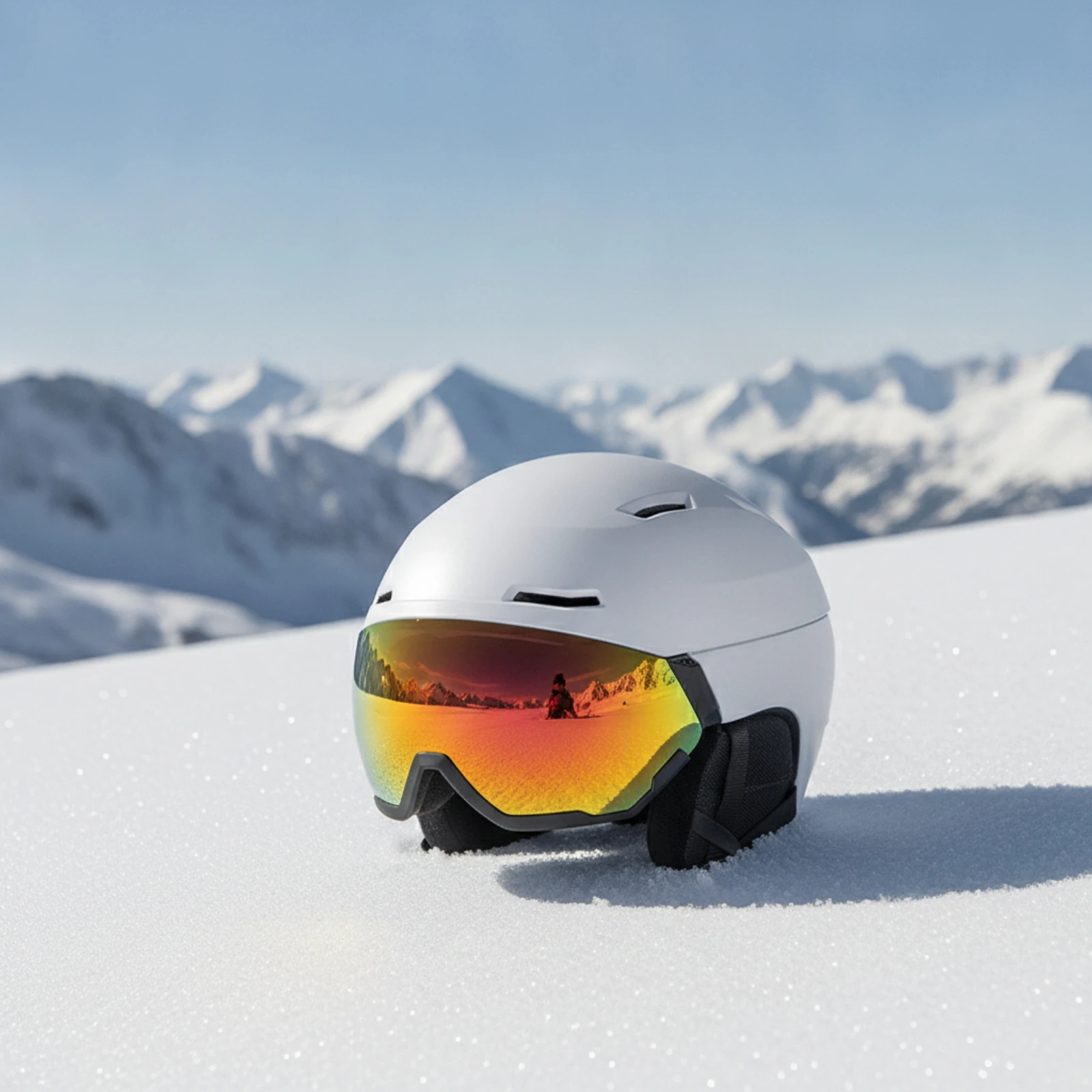 Visor Ski Helmet Integrated Helmet with Visor Mirrored Ventilated for Adults, Skiing, Snowboarding
Visor Ski Helmet Integrated Helmet with Visor Mirrored Ventilated for Adults, Skiing, Snowboarding
