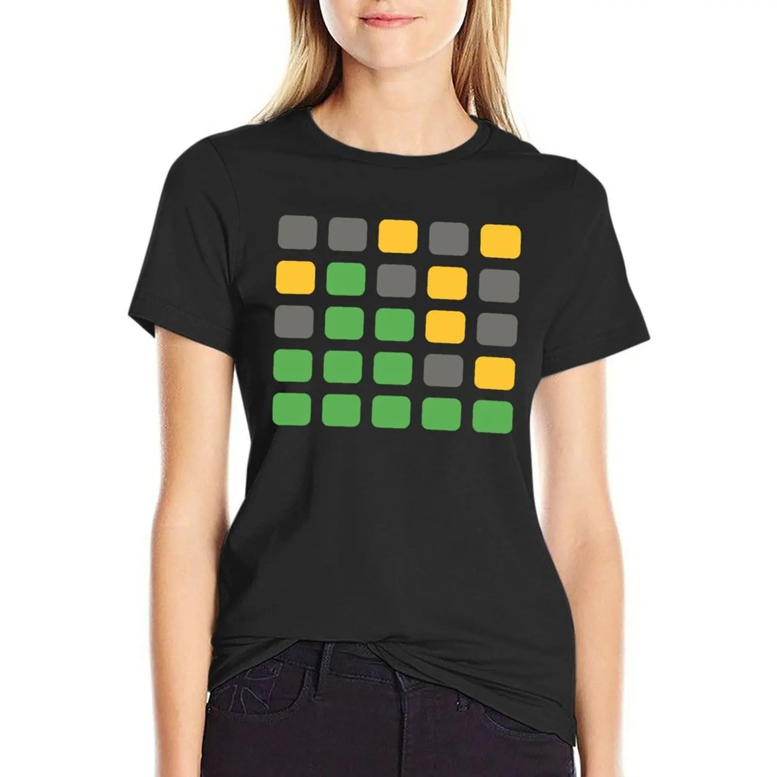Wordle Game Online T-Shirt kawaii clothes aesthetic clothes summer top Women's cotton t-shirt
Wordle Game Online T-Shirt kawaii clothes aesthetic clothes summer top Women's cotton t-shirt
