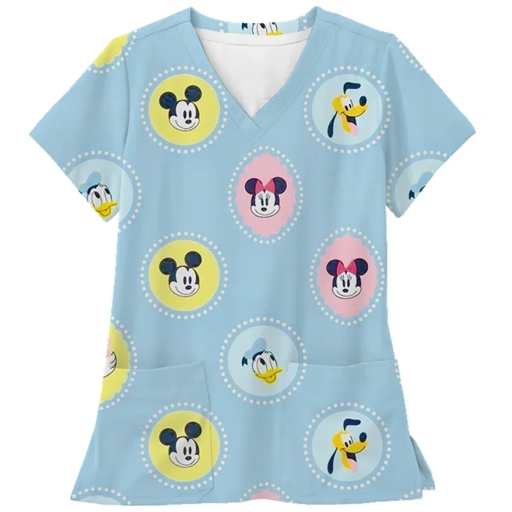 Disney Mickey Mouse print Medical Uniforms Nurse Uniforms Women's Scrub Top V Neck Shirt Surgical Doctor Workwear Nurse Uniform
Disney Mickey Mouse print Medical Uniforms Nurse Uniforms Women's Scrub Top V Neck Shirt Surgical Doctor Workwear Nurse Uniform