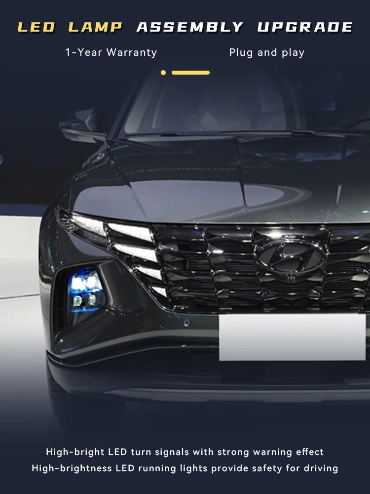 Автоматическая фара для Hyundai Tucson L 2021-2023, новая передняя лампа, полностью светодиодные лампы, обновленная фара DRL, линза проектора, автомобильный аксессуар
Автоматическая фара для Hyundai Tucson L 2021-2023, новая передняя лампа, полностью светодиодные лампы, обновленная фара DRL, линза проектора, автомобильный аксессуар