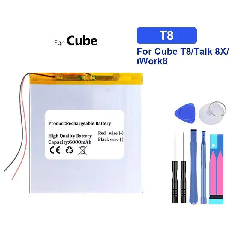 Аккумулятор для ноутбука T8 30100100, 2 провода, 4500 мАч для Cube Talk 8X Iwork8 Air Prestigio Grace 5718 4G
Аккумулятор для ноутбука T8 30100100, 2 провода, 4500 мАч для Cube Talk 8X Iwork8 Air Prestigio Grace 5718 4G