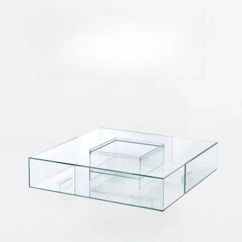 Tempered glass coffee table living room Italian GLAS Internet celebrity designer Italian minimalist square low tea table floor
Tempered glass coffee table living room Italian GLAS Internet celebrity designer Italian minimalist square low tea table floor