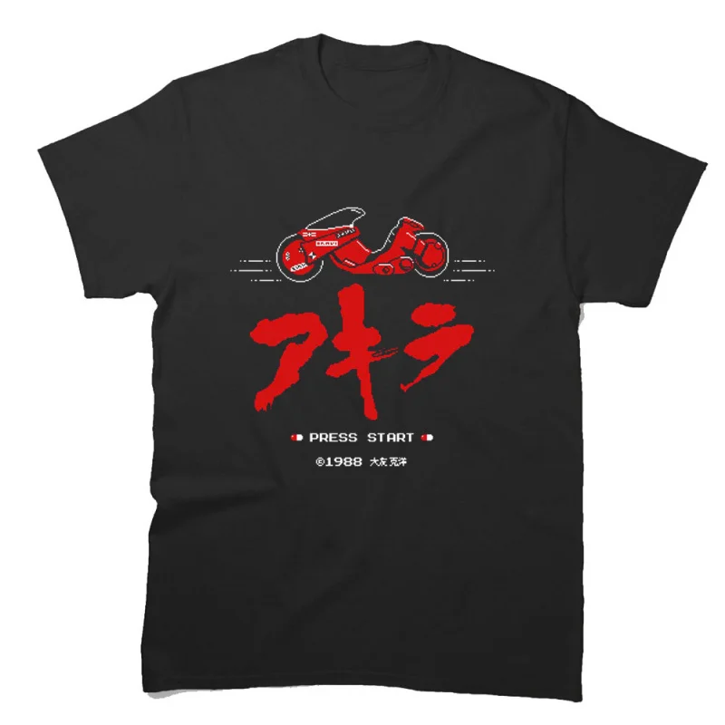 Press start Akira Anime Gift T Shirt Cyberpunk Manga Neo-Tokyo City explosion Graphic clothes cyber mecha All size tops S-6XL
Press start Akira Anime Gift T Shirt Cyberpunk Manga Neo-Tokyo City explosion Graphic clothes cyber mecha All size tops S-6XL
