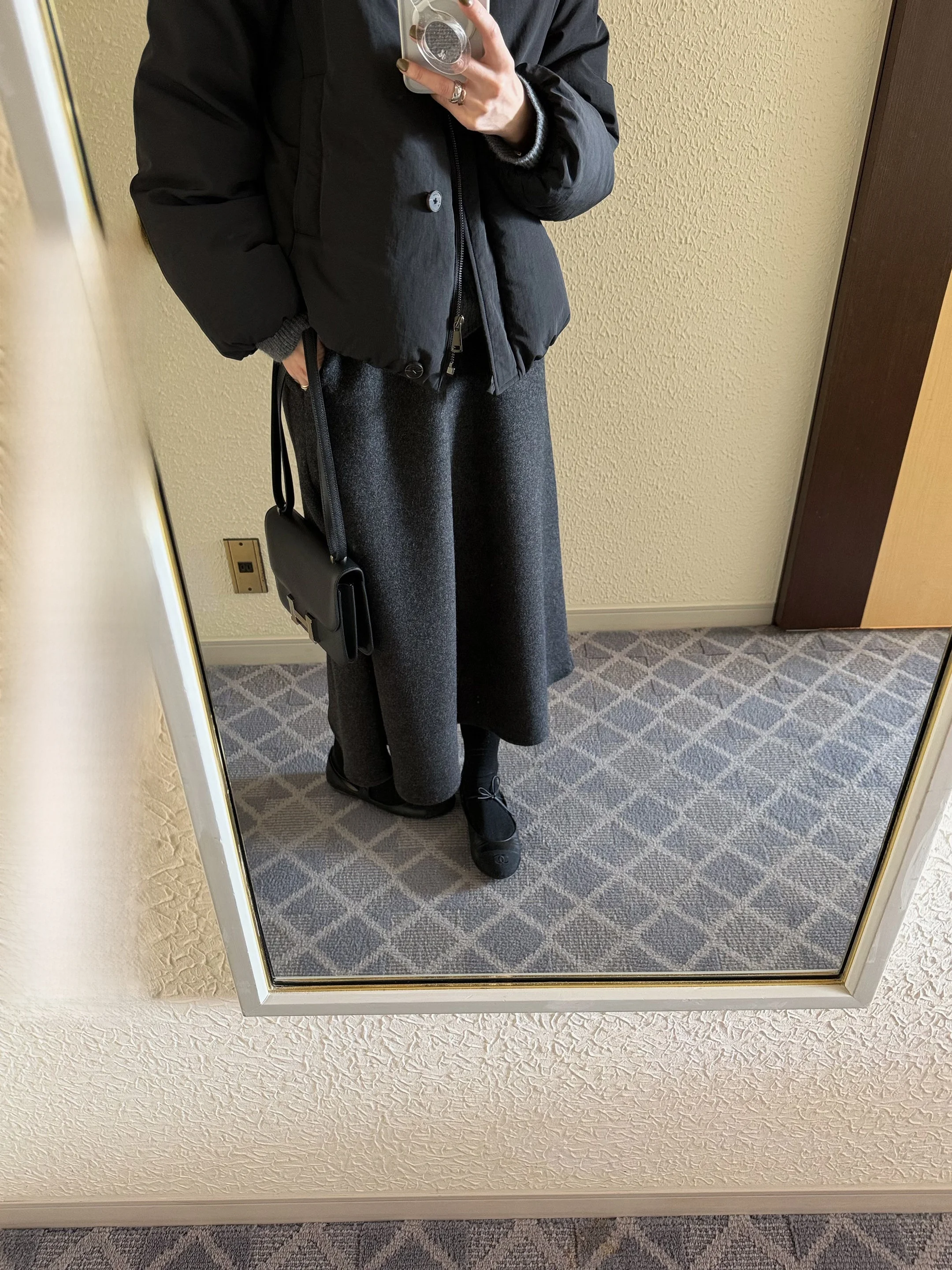 Elielim Wool Blend Fleece Skirt Elegant Deep Grey Women's Fashion Winter Slimming Umbrella Skirt Casual mid Waist Design
Elielim Wool Blend Fleece Skirt Elegant Deep Grey Women's Fashion Winter Slimming Umbrella Skirt Casual mid Waist Design