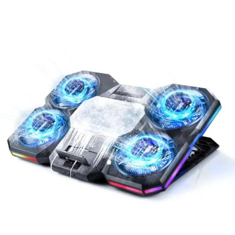 Laptop Cooling Pad for Gaming and Office Use, Aluminum Alloy, Black, Thermoelectric Cooler with 4 Fans, Independent Control and
Laptop Cooling Pad for Gaming and Office Use, Aluminum Alloy, Black, Thermoelectric Cooler with 4 Fans, Independent Control and