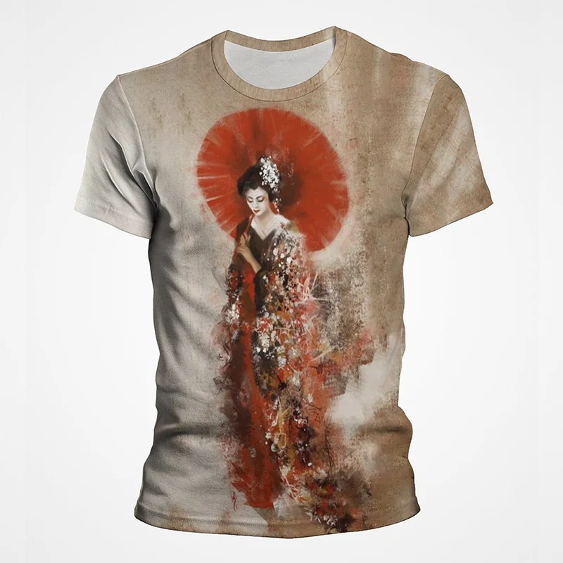 Vintage Japan Ink Painting T Shirts Ancient Women 3D Print Men Tee Casual Streetwear Tops New Summer Children Breathable Clothes
Vintage Japan Ink Painting T Shirts Ancient Women 3D Print Men Tee Casual Streetwear Tops New Summer Children Breathable Clothes