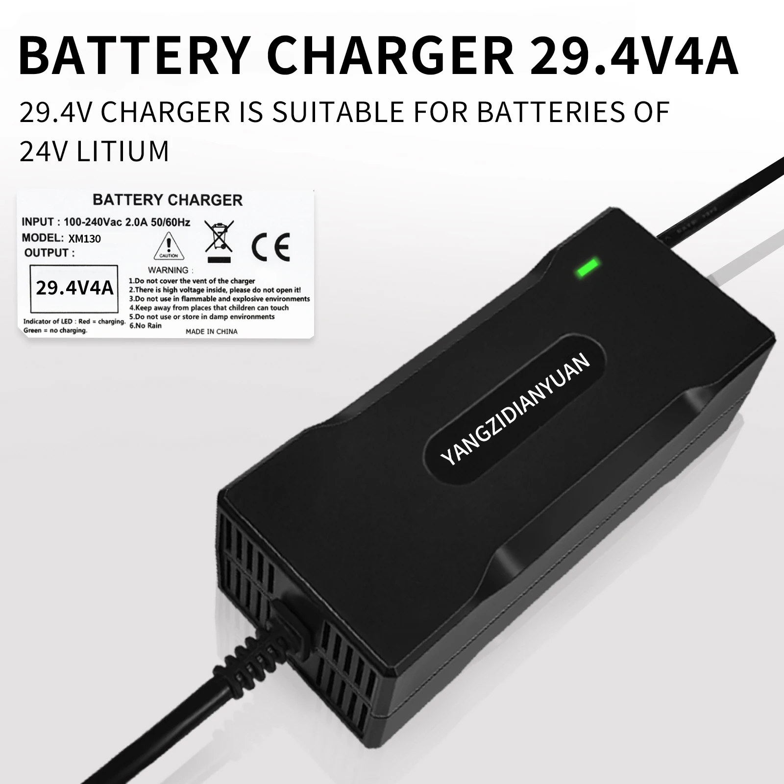 YZPOWER Fast 29,4 В 4 А Зарядное устройство для литиевых батарей - для аккумуляторов для инвалидных колясок серии 24 В 7 с разъемом XLR на складе
YZPOWER Fast 29,4 В 4 А Зарядное устройство для литиевых батарей - для аккумуляторов для инвалидных колясок серии 24 В 7 с разъемом XLR на складе