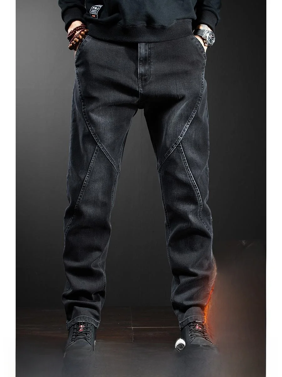Мужские зимние джинсы прямого кроя на флисовой подкладке, теплые, повседневные, из хлопка, полиэстера и спандекса, длинные брюки
Мужские зимние джинсы прямого кроя на флисовой подкладке, теплые, повседневные, из хлопка, полиэстера и спандекса, длинные брюки