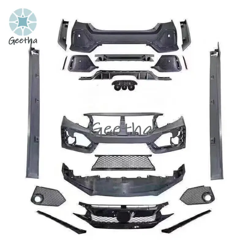PP Upgrade Wide TYPER Body Kits Front Bumper Rear Bumper Side Skirts for Honda 10th Civic 2016-2021
PP Upgrade Wide TYPER Body Kits Front Bumper Rear Bumper Side Skirts for Honda 10th Civic 2016-2021