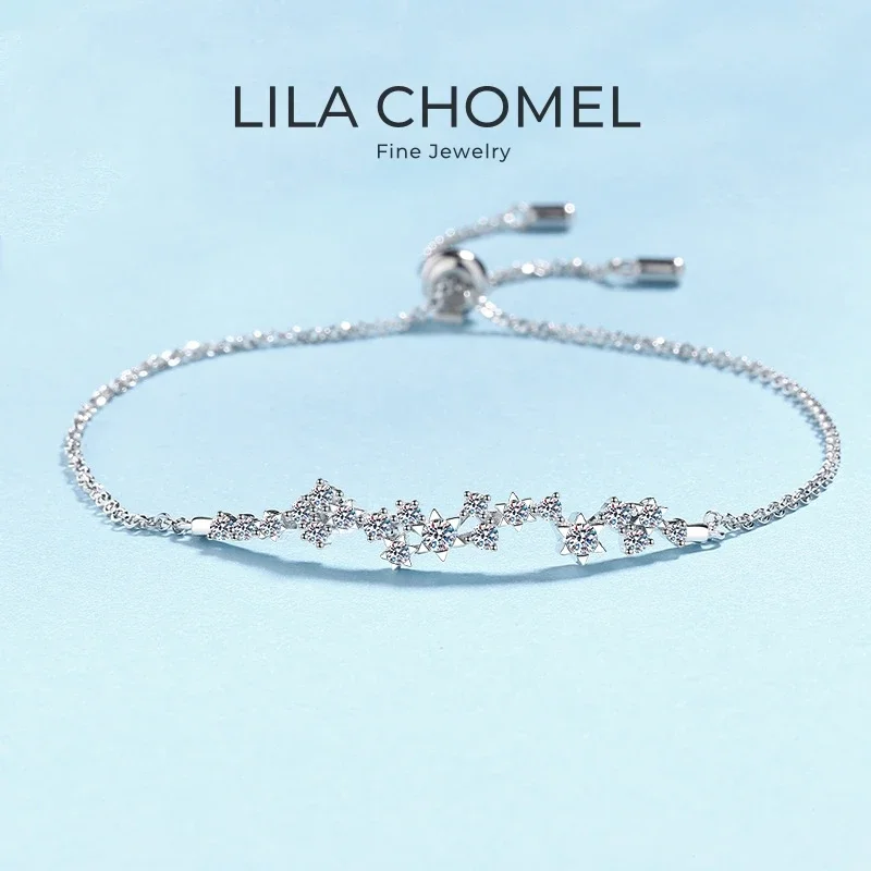 Girl Valentine's Day 18K White Gold Bracelets Women 0.58CT Moissanite Diamond Daughter Birthday Gift PT950 Platinum Fine Jewelry
Girl Valentine's Day 18K White Gold Bracelets Women 0.58CT Moissanite Diamond Daughter Birthday Gift PT950 Platinum Fine Jewelry