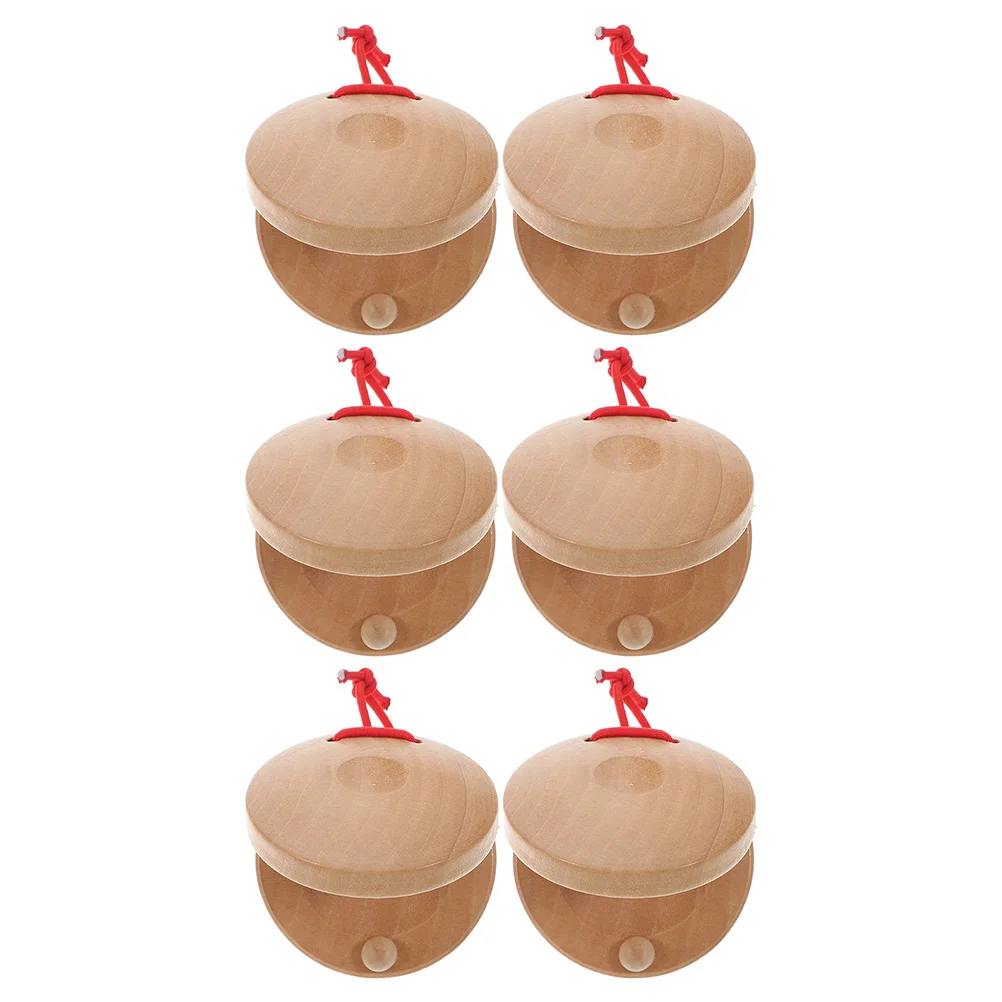 6 Pcs Wooden Finger Castanets Musical Instrument Safe All Ages Small Lightweight Portable Cotton Rope Drums
6 Pcs Wooden Finger Castanets Musical Instrument Safe All Ages Small Lightweight Portable Cotton Rope Drums