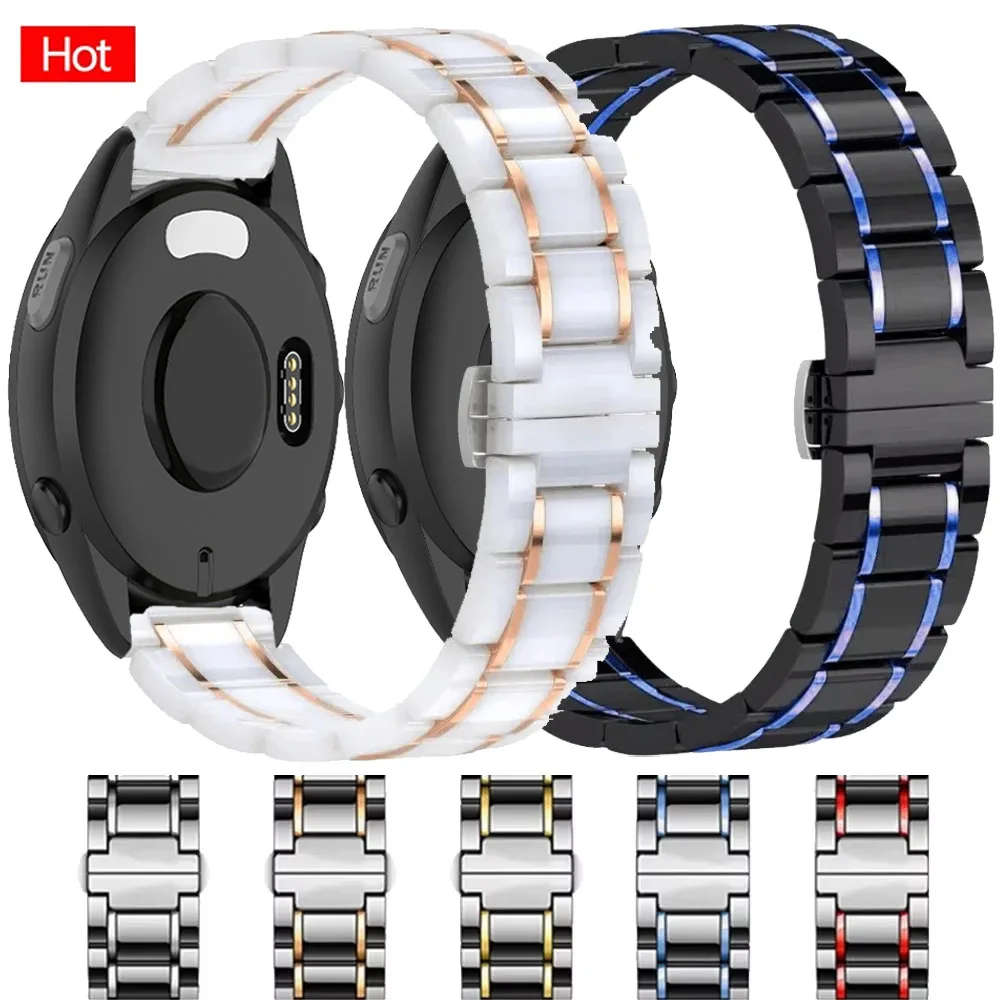 Металлический+керамический ремешок 22 мм 20 мм для Garmin Forerunner 965 265 165 55 970 570, браслет для Garmin Approach S50, Active 6 5
Металлический+керамический ремешок 22 мм 20 мм для Garmin Forerunner 965 265 165 55 970 570, браслет для Garmin Approach S50, Active 6 5