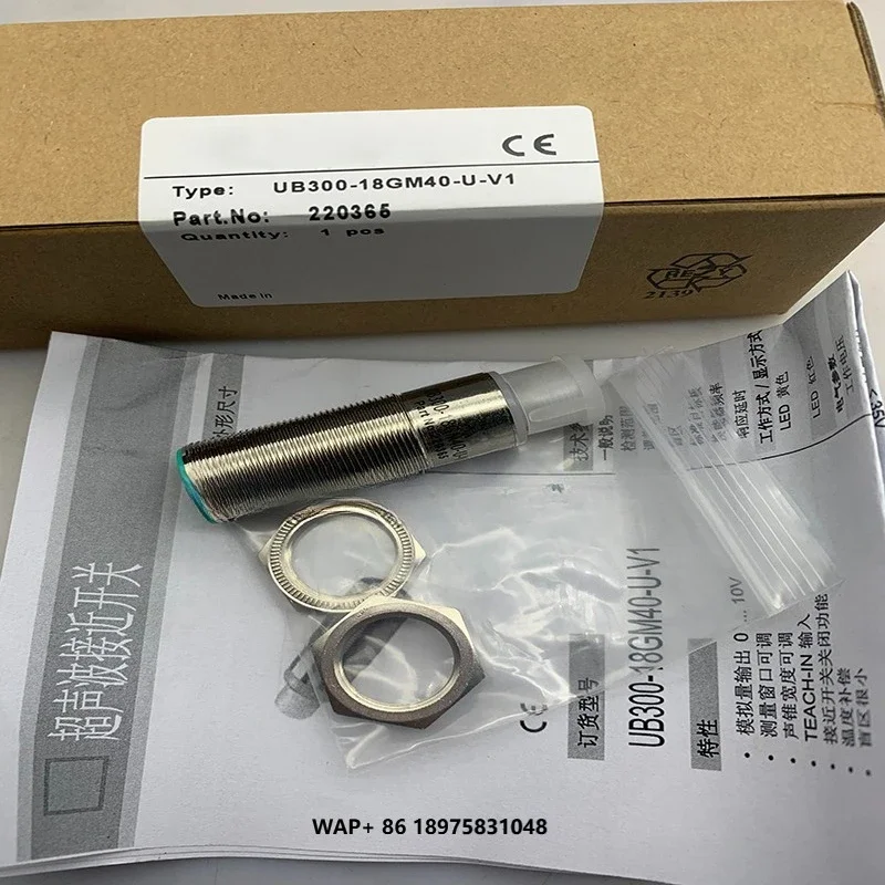 Hot Selling Spot All New UB300-18GM40-E4-V1 Ultrasonic Sensor
Hot Selling Spot All New UB300-18GM40-E4-V1 Ultrasonic Sensor