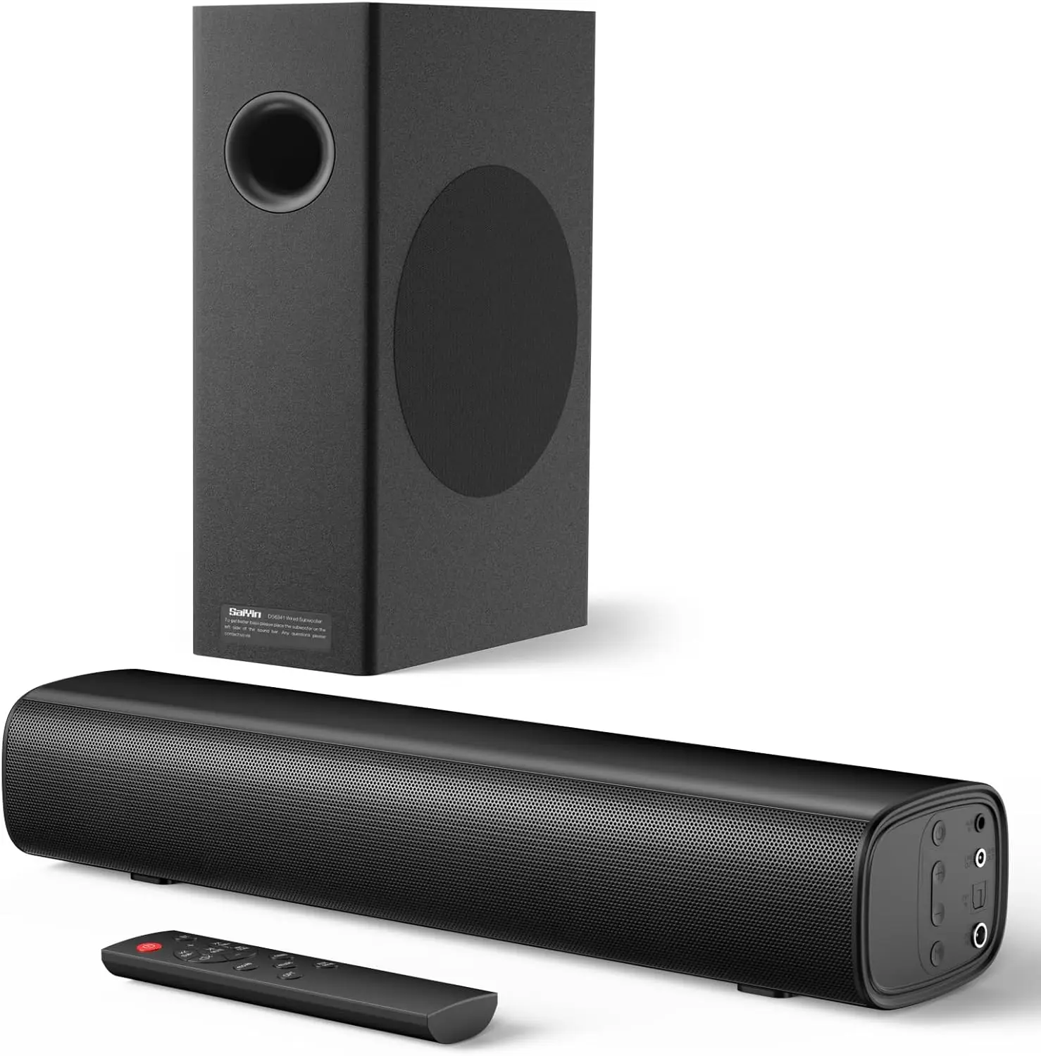 Саундбар 70W 2.1 с сабвуфером - Bluetooth 5.3, оптический/AUX вход для ТВ/ПК, компактная аудиосистема для домашнего кинотеатра
Саундбар 70W 2.1 с сабвуфером - Bluetooth 5.3, оптический/AUX вход для ТВ/ПК, компактная аудиосистема для домашнего кинотеатра
