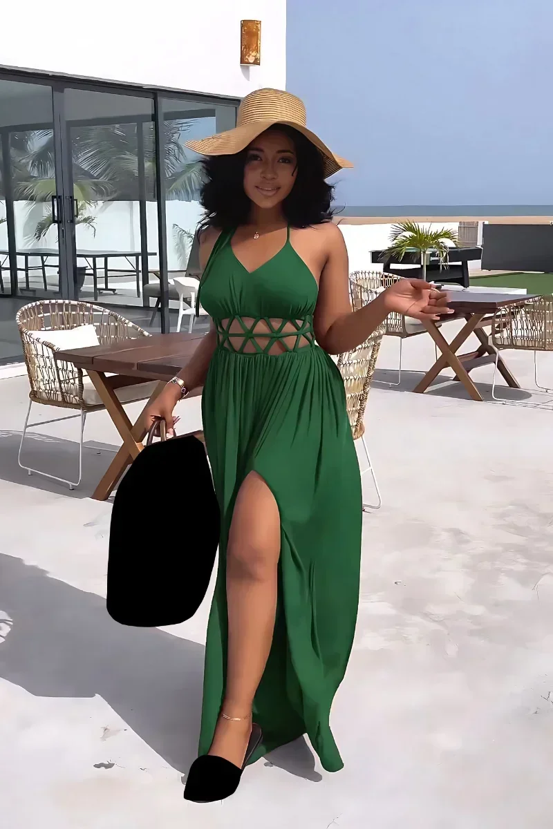 GUWU Strap Sleeveless Lace Up Hollow Out Waist Side Split Maxi Long Slim Dress Women Summer Beach Chic Vestidos Dresses
GUWU Strap Sleeveless Lace Up Hollow Out Waist Side Split Maxi Long Slim Dress Women Summer Beach Chic Vestidos Dresses