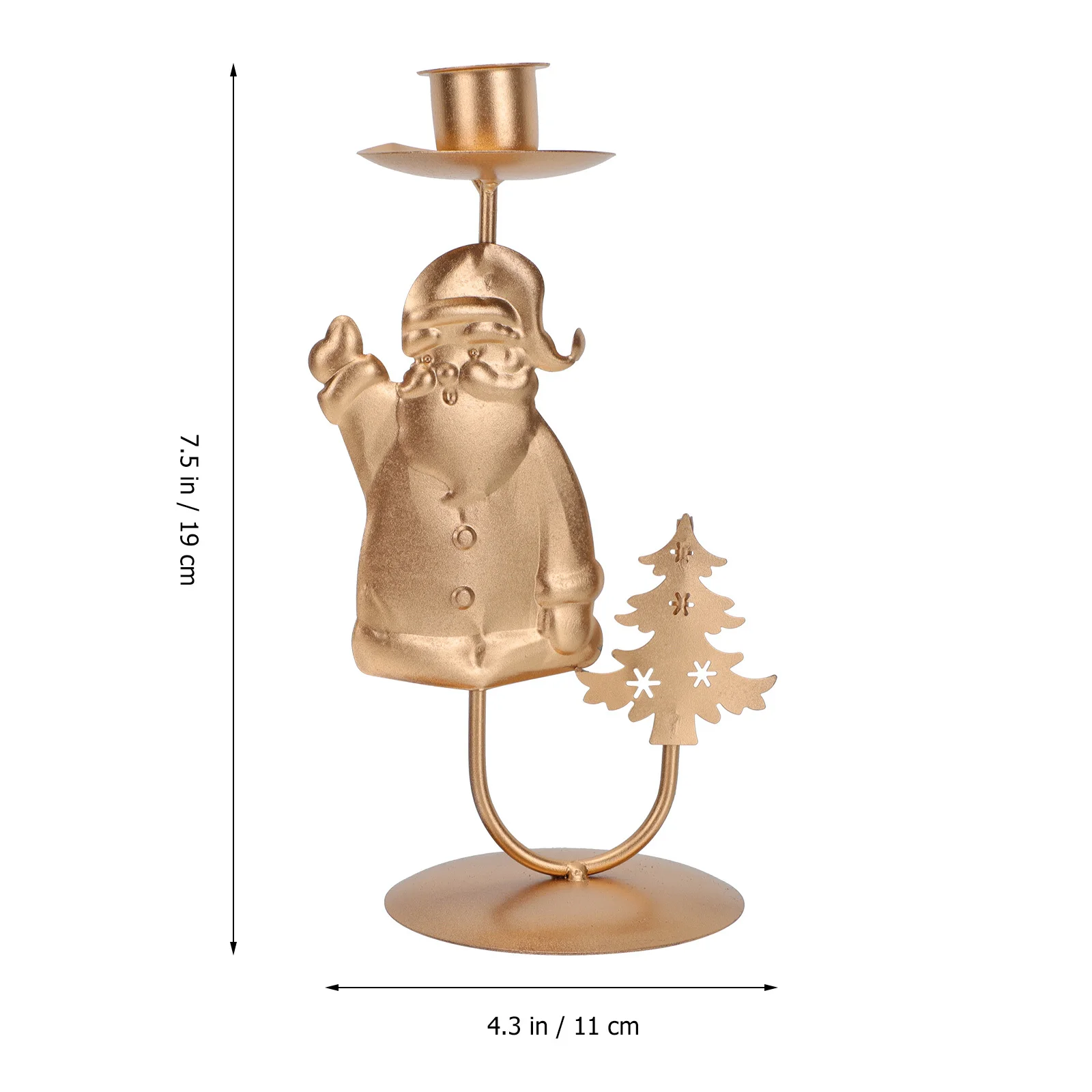 2Pcs Finely Processed Metal Candleholder Adorable Christmas Ornament Retro Stick Golden Christmas Candleholder
2Pcs Finely Processed Metal Candleholder Adorable Christmas Ornament Retro Stick Golden Christmas Candleholder
