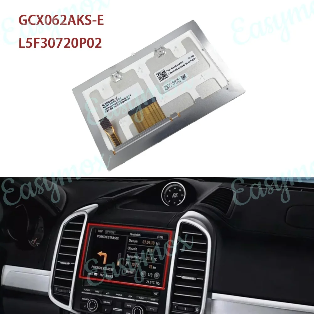 GCX062AKS-E 7 inch TFT LCD Display for Porsche Cayenne PCM 3.1 Car Navigation Screen with Touch Panel Repair L5F30720P02
GCX062AKS-E 7 inch TFT LCD Display for Porsche Cayenne PCM 3.1 Car Navigation Screen with Touch Panel Repair L5F30720P02