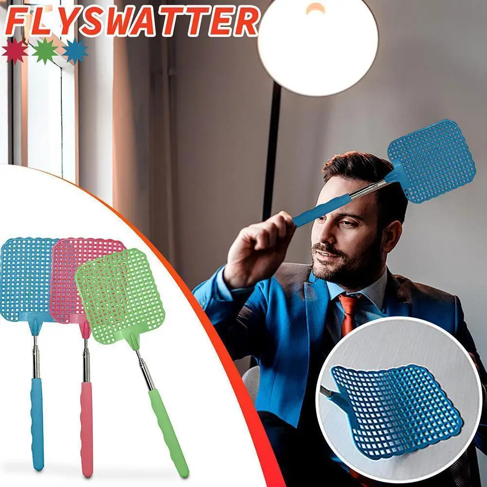 26-73cm Telescopic Fly Swatters Retractable Manual Plastic Extendable With Long Pole Prevent Pest Mosquito Tool Garden Supplies
26-73cm Telescopic Fly Swatters Retractable Manual Plastic Extendable With Long Pole Prevent Pest Mosquito Tool Garden Supplies