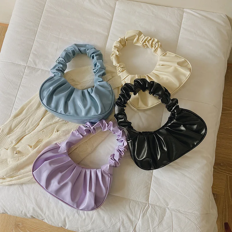 Women's Bag 2025 New Korean Shoulder Dumpling Bag French Fashion Cloud Bag Pleated Handheld Armpit Bag
Women's Bag 2025 New Korean Shoulder Dumpling Bag French Fashion Cloud Bag Pleated Handheld Armpit Bag