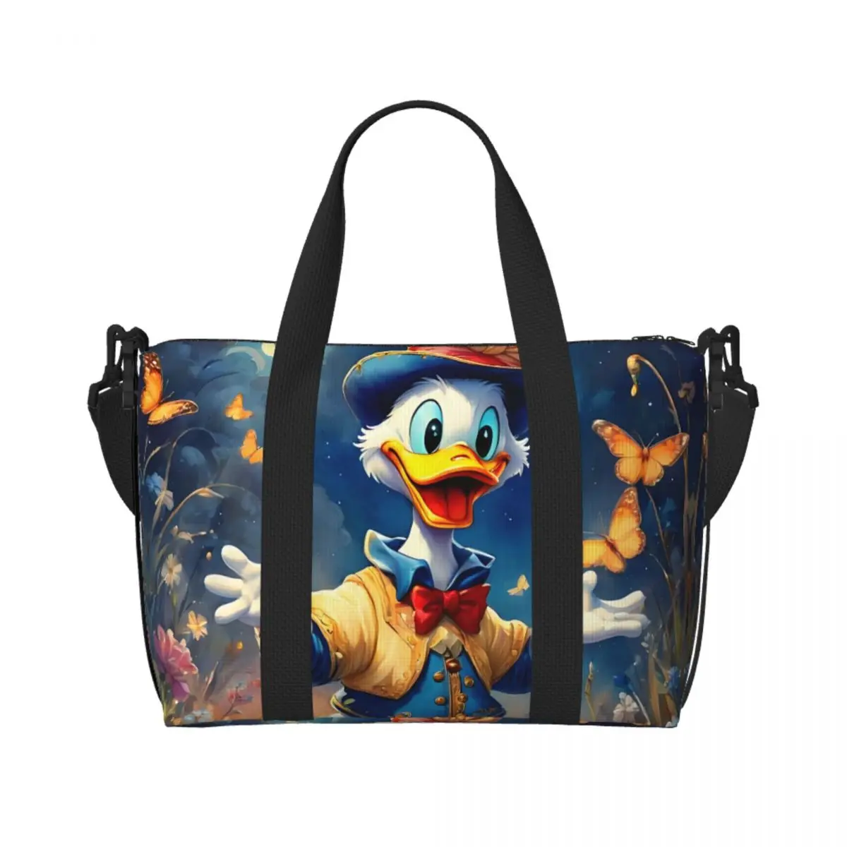 Custom Large Donald Duck Kawaii Cartoon Tote Bag for Women Movie Shopper Shoulder Beach Gym Travel Bag
Custom Large Donald Duck Kawaii Cartoon Tote Bag for Women Movie Shopper Shoulder Beach Gym Travel Bag