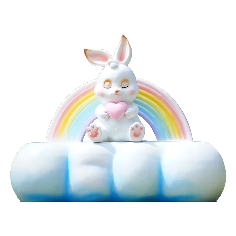 Cartoon rabbit fiberglass outdoor sculpture garden landscape garden courtyard kindergarten park decoration sketch
Cartoon rabbit fiberglass outdoor sculpture garden landscape garden courtyard kindergarten park decoration sketch
