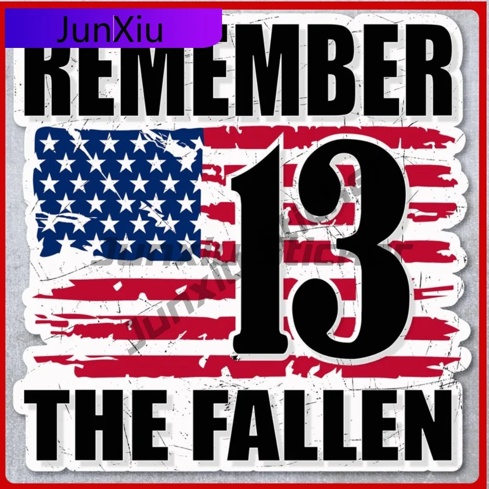 Remember The Fallen 13 Soldier Memorial Sticker Cover Scratches Decoration Exterior Accessories For Bumper Bodywork Windshield 
Remember The Fallen 13 Soldier Memorial Sticker Cover Scratches Decoration Exterior Accessories For Bumper Bodywork Windshield