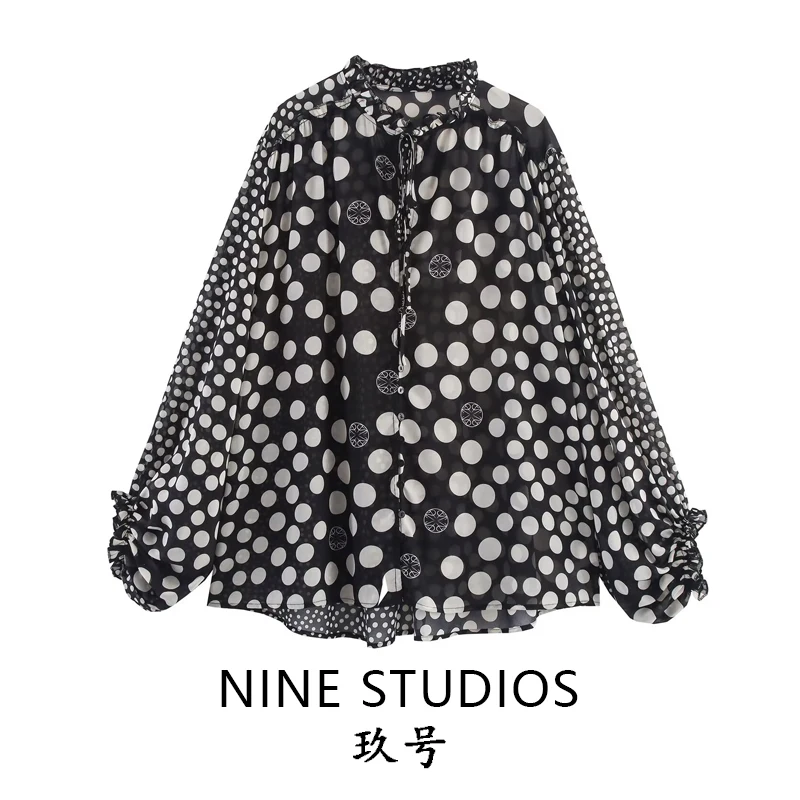 Casual Polka Dot Print Loose Fit Long Sve irt Versatile Top for Women Commute Sle Polyester Fiber Resistant to Deforma...
Casual Polka Dot Print Loose Fit Long Sve irt Versatile Top for Women Commute Sle Polyester Fiber Resistant to Deforma...