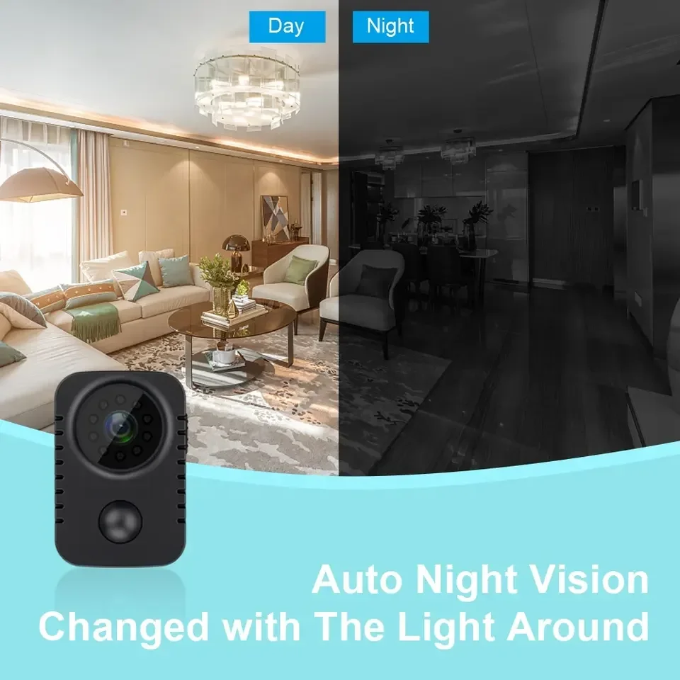 HD Mini 2025 Camera Wireless 1080P Security Pocket Cameras Motion Activated Small Nanny Cam for Cars Standby Webcam Hot Sale new
HD Mini 2025 Camera Wireless 1080P Security Pocket Cameras Motion Activated Small Nanny Cam for Cars Standby Webcam Hot Sale new