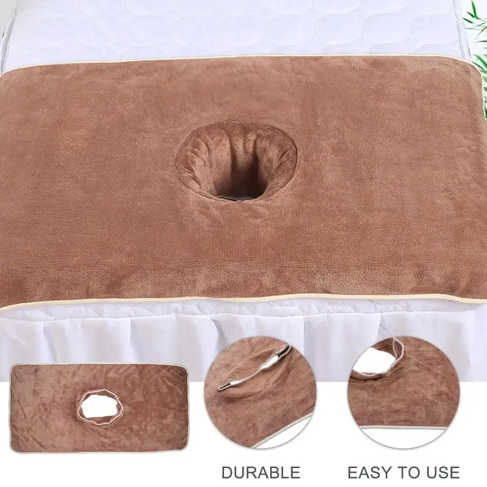 Thickened Massage Face Towel Breathable Soft SPA Massage Towel with Hole Solid Color Beauty Salon Towel Personal Care
Thickened Massage Face Towel Breathable Soft SPA Massage Towel with Hole Solid Color Beauty Salon Towel Personal Care