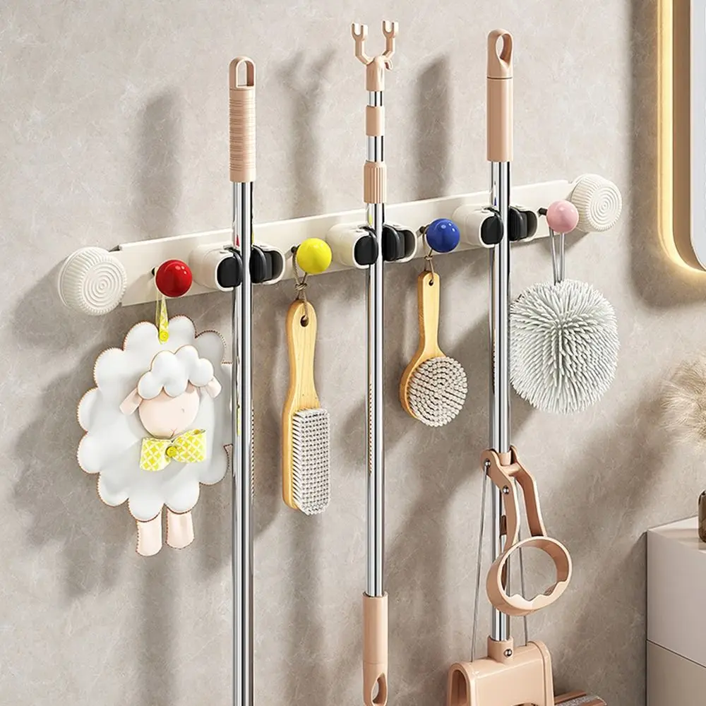 Creative Non Punching Suction Cup Mop Clamp Space-saving Wall Mounted Mop Clip Rack Reusable with Hook Mop Broom Hanger for Home
Creative Non Punching Suction Cup Mop Clamp Space-saving Wall Mounted Mop Clip Rack Reusable with Hook Mop Broom Hanger for Home