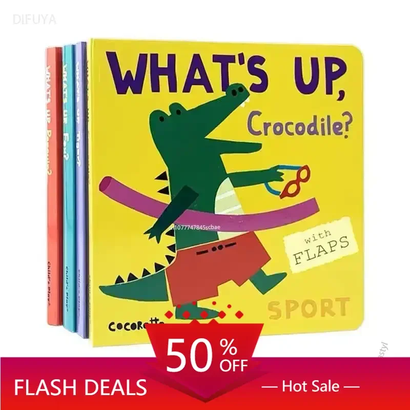 Libro book English What's Up Penguin/Fox/tiger Folding Paper Book 4 Volumes DIFUYA Books for Kids
Libro book English What's Up Penguin/Fox/tiger Folding Paper Book 4 Volumes DIFUYA Books for Kids