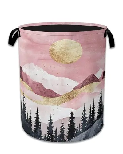 Корзина для белья Mountains, складная, из ткани Оксфорд, с ручками, дизайн «Солнечный лес» (золотисто-розовый), 20.8"x16", сумка-тоут C
Корзина для белья Mountains, складная, из ткани Оксфорд, с ручками, дизайн «Солнечный лес» (золотисто-розовый), 20.8"x16", сумка-тоут C