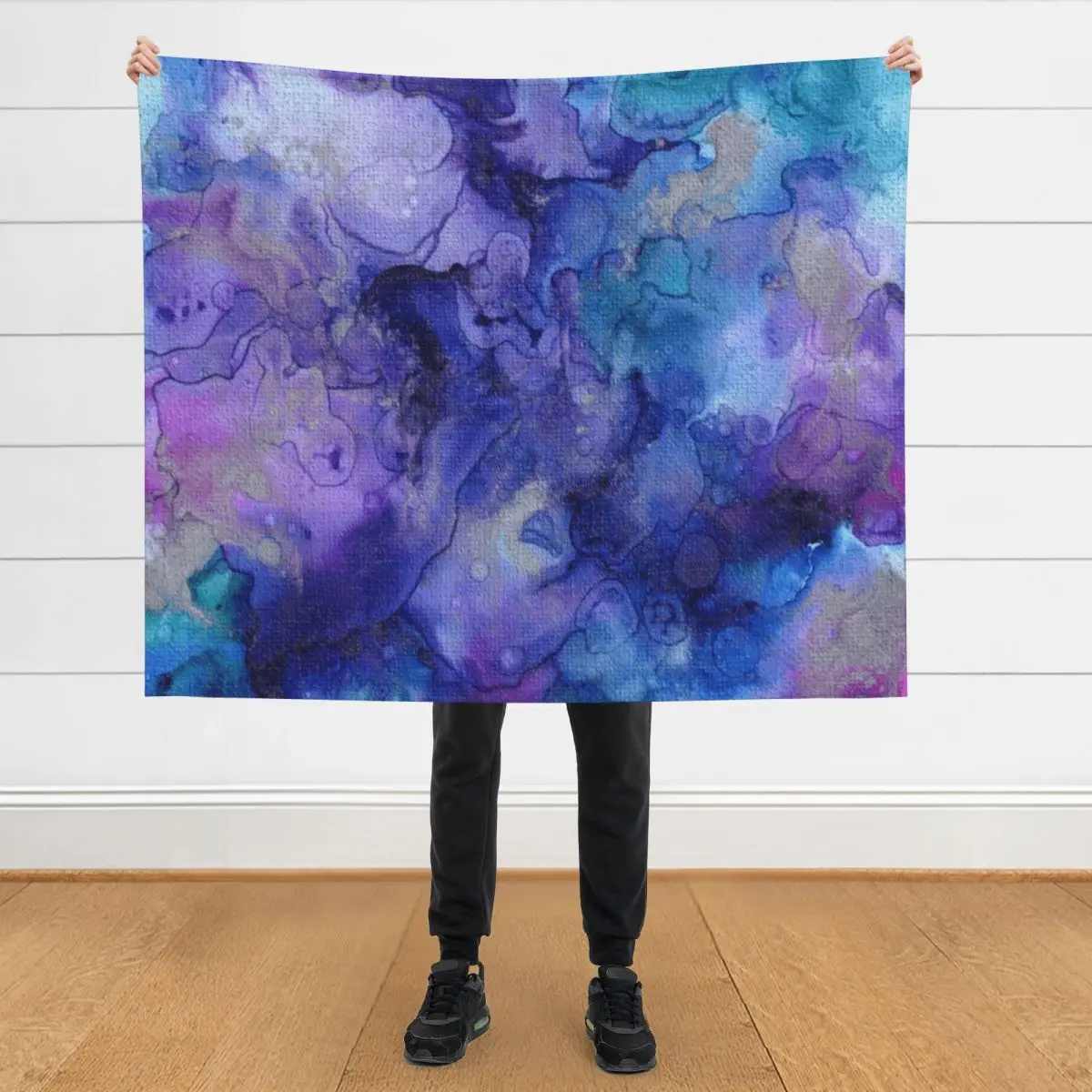 Purple and turquoise blue textured watercolor Throw Blanket Cute halloween Decorative Sofa Blankets
Purple and turquoise blue textured watercolor Throw Blanket Cute halloween Decorative Sofa Blankets
