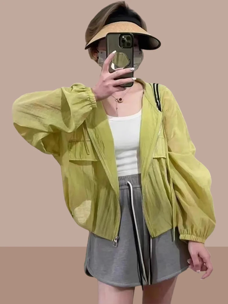 Модный женский летний кардиган 2024 года с защитой от УФ-излучения, легкий, свободного кроя, с длинными рукавами, на молнии
Модный женский летний кардиган 2024 года с защитой от УФ-излучения, легкий, свободного кроя, с длинными рукавами, на молнии