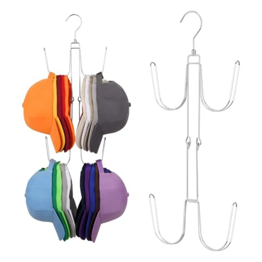 Hat Hangers for Closet, Rotatable Metal Hat Organizer, Max 40 Storage Capacity, Hat Racks Cap Organizer for Baseball Caps, Spca
Hat Hangers for Closet, Rotatable Metal Hat Organizer, Max 40 Storage Capacity, Hat Racks Cap Organizer for Baseball Caps, Spca
